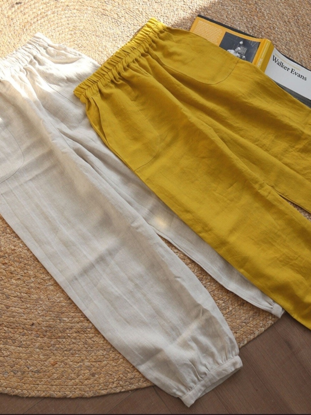 100% Hemp Jogger Pants With Elastic Waist Only Wore Once